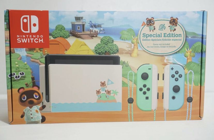 Nintendo Switch Console 32GB Animal Crossing New Horizons Edition SAME DAY SHIP