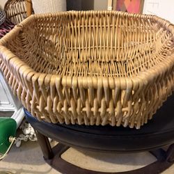 Very Large Basket Can Be Used As A Pet Bed Or A Home Decor