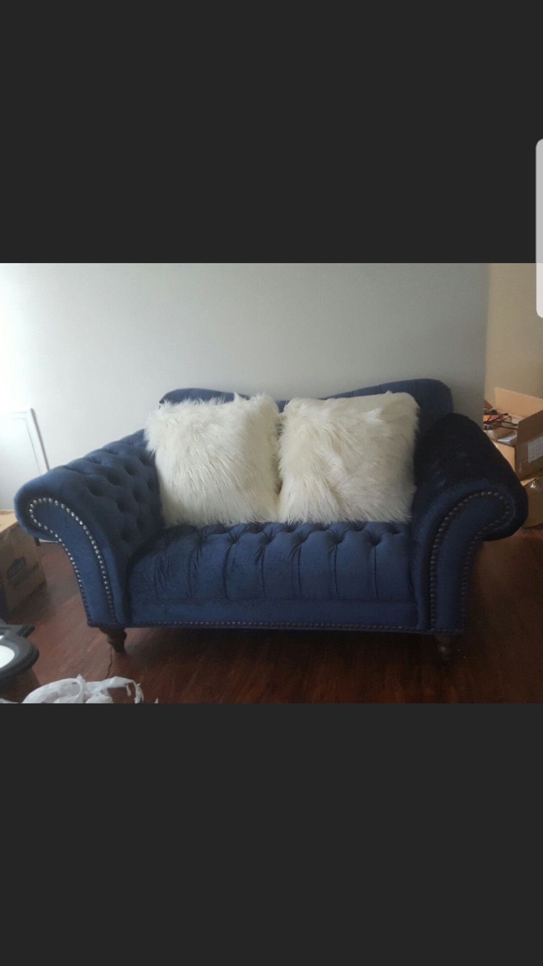 Brittney Loveseat-Blue