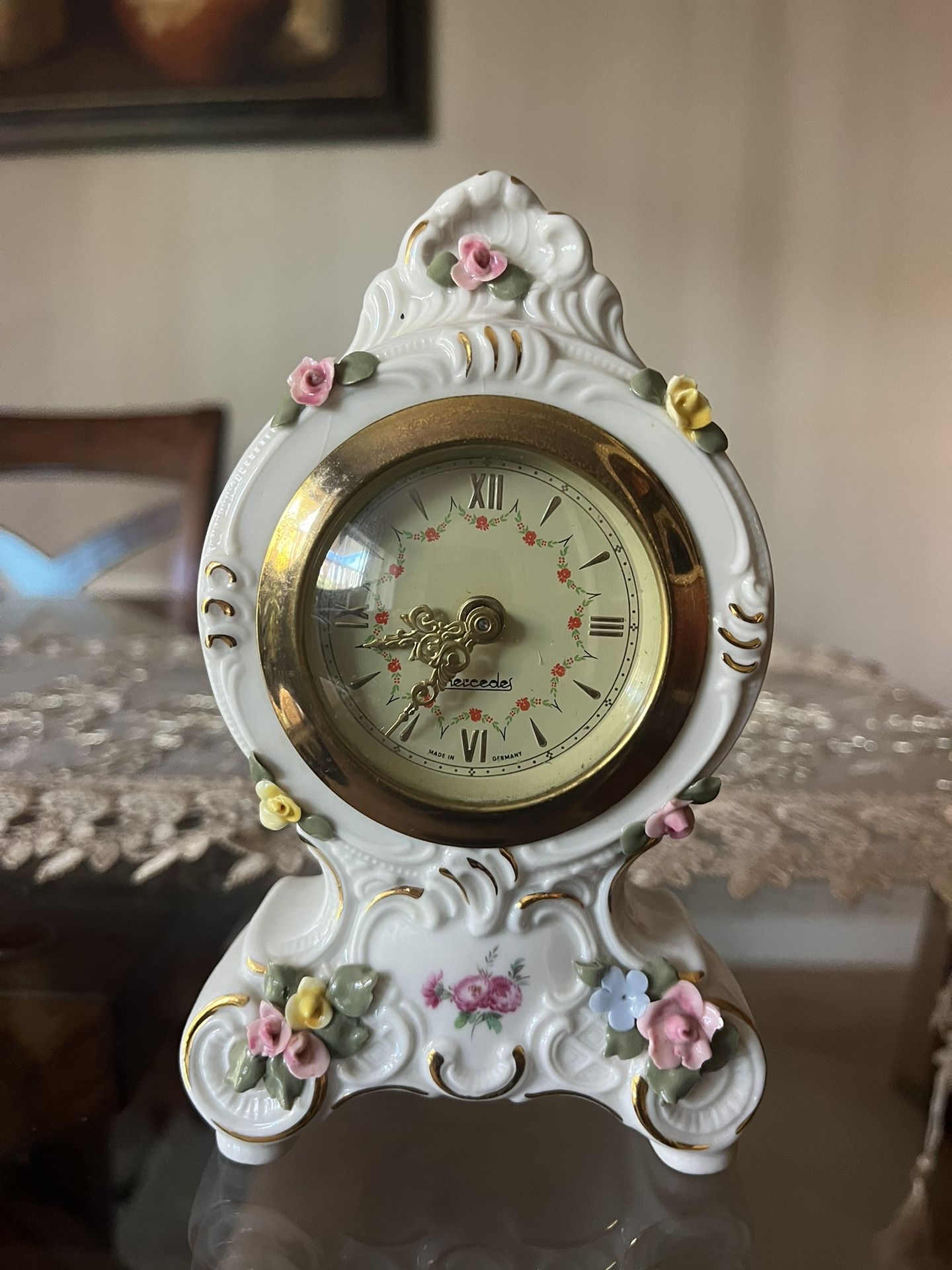antique mercedes clock
