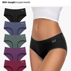 new TANSTC Womens Underwear Low Rise Cotton Hipster Panties, 6 Pack