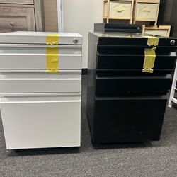 3 Drawer File Cabinet with Lock Mobile File Cabinets for Home Office Steel Mobile Filing Cabinet ($65 each)