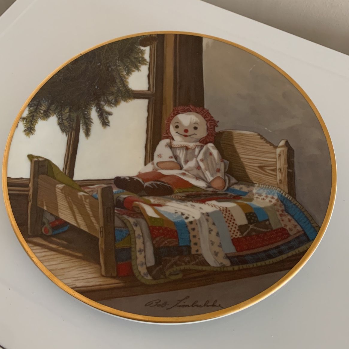 “Kay’s Doll” Collector’s Plate    1982,  by Bob Timberlake.        ON SALE NOW 
