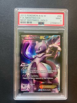 Pokemon Mewtwo EX Full Art 98/99 PSA 9 Next Destinies 2012