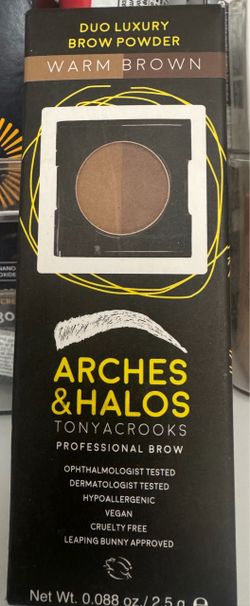 Arches & Halos Duo Luxury Brow Powder Warm Brown