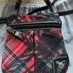 New Vivienne Westwood tartan waist/belt bag 