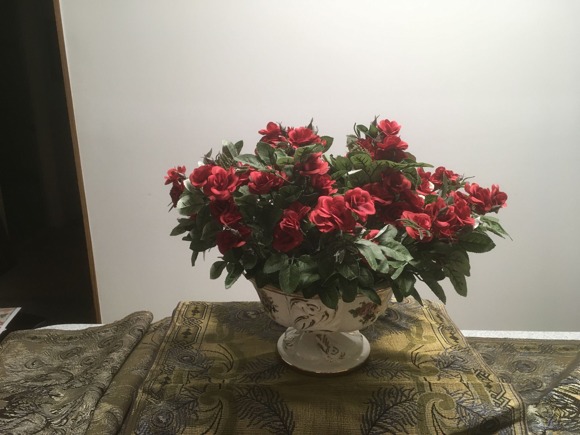 Mother’s Day Gift Floral Arrangement In Vintage Compote Also Other Arrangement For Sale