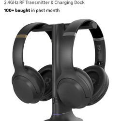 Dual Wireless Head Phones For  t.v