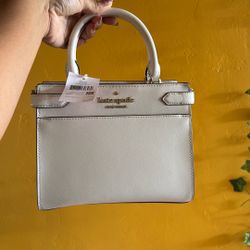 Kate Spade Staci Parchment White Small NWT Satchel Crossbody