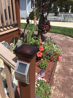Beautiful glass post toppers. Brand New