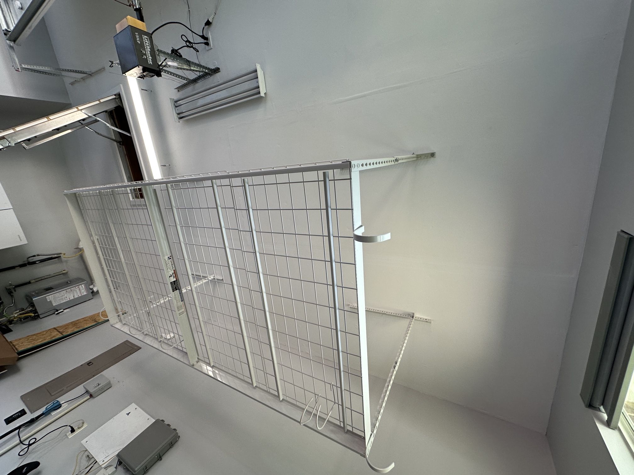 SafeRacks 4ft X 8ft Adjustable Overhead Garage Storage Rack And Accessories Kit