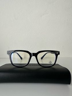 Chrome Hearts Style Eyeglasses Designer Frames Unisex Black
