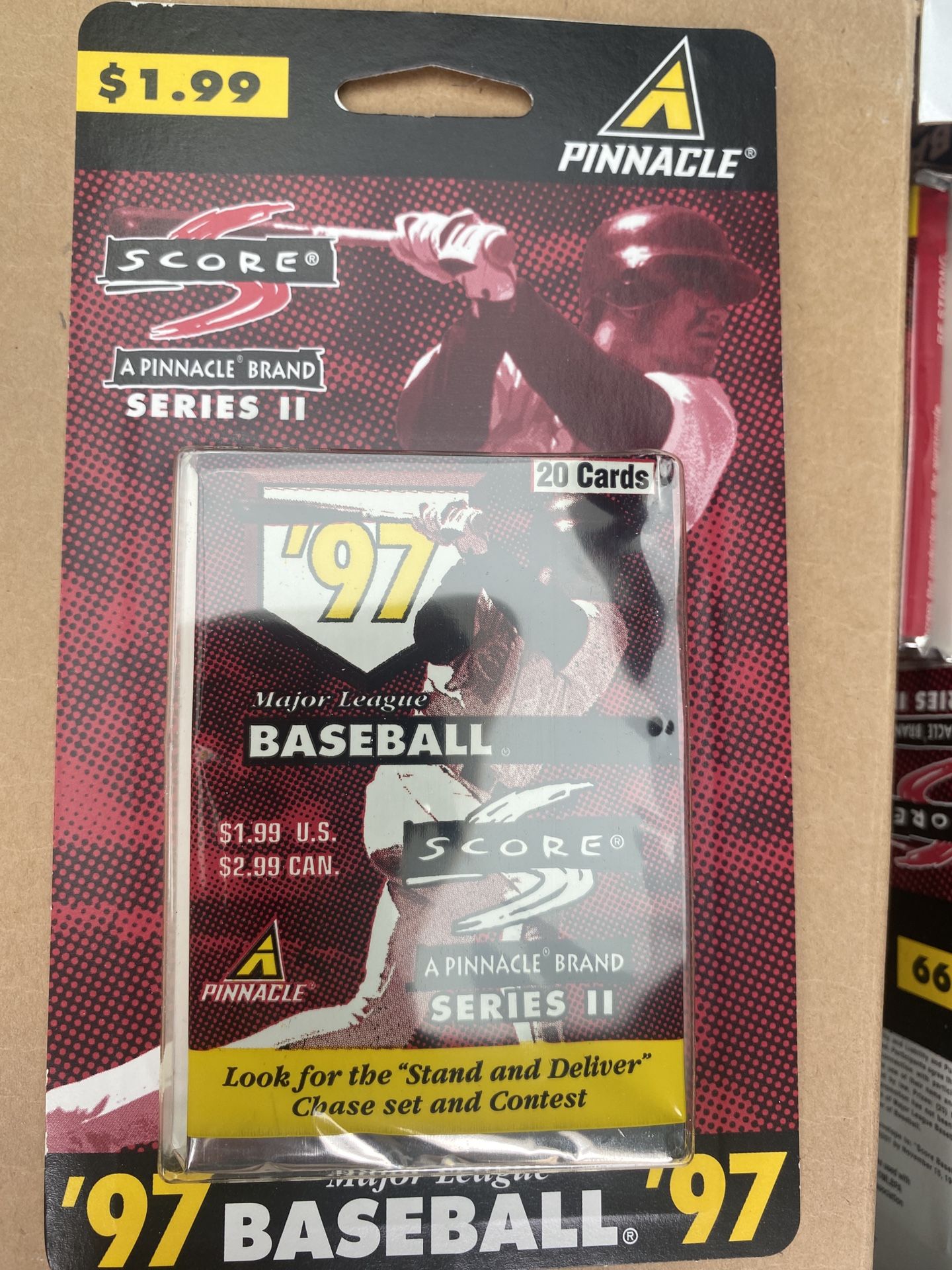 1997 Series 2 Score Unopened 20 Card Baseball Pack