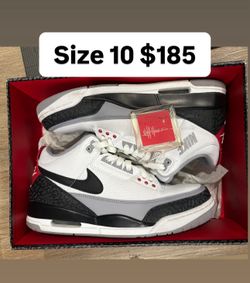 Jordan retro 3s tinker size 10 men