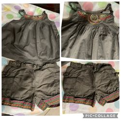 Summer girls clothing set from Gymboree , size 7