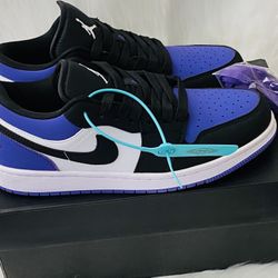 Nike Air Jordan 1 Low “Court Purple” – Men’s Sneakers – Black White Purple – New with Box 