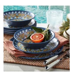 Melanie 18 Piece Bamboo Dinnerware Set 