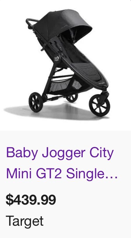 Baby Jogger City Mini GT2 All-Terrain Stroller, Jet 