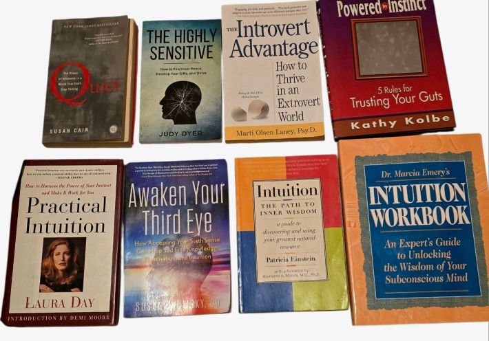 Intuition & Empath Self-Discovery Book Bundle | Introvert, Highly Sensitive, Third Eye, Gut Instinct | 8 Books