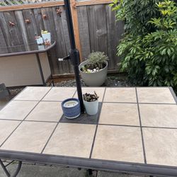Tile Patio Table 