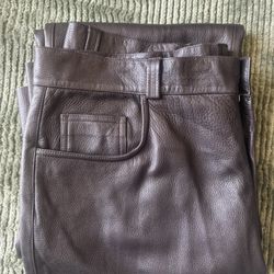 Ermenegildo Zegna Leather Pants