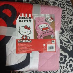 Hello Kitty Bedspread 55×75in