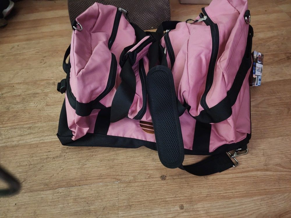 Tobiq pink travel duffel bag nwt Retail $229 Before Tax+shipping