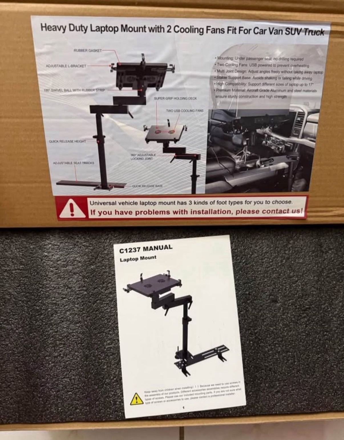 Vehicle Laptop Mount 