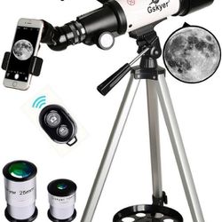 Gskyer Telescope • 70mm Aperture • 400mm AZ Mount • Astronomical Refracting Telescope • for Kids Beginners • Travel Telescope • with Carry Bag • Phone