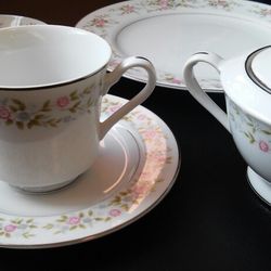 Vintage Fine China Set by Sheri Kitchen Dishes Plates Made In Japan