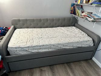 Gray Twin Daybed with Trundle (Wayfair)
