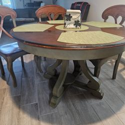 Round Top Dining Table 
