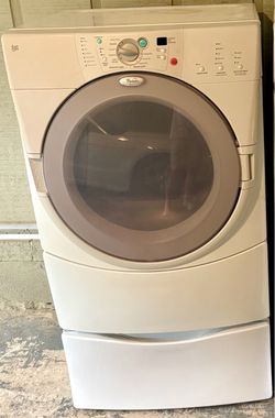 Whirlpool Duet Front-Load Dryer with Pedestal