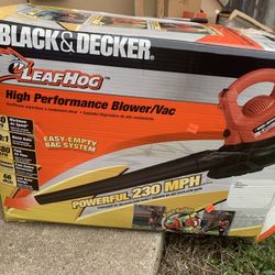 Black & Decker Electric Leaf Blower leaf hog.