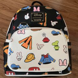 Loungefly Disney Mickey and Friends Sensational 6 Outfits Mini Bacpack