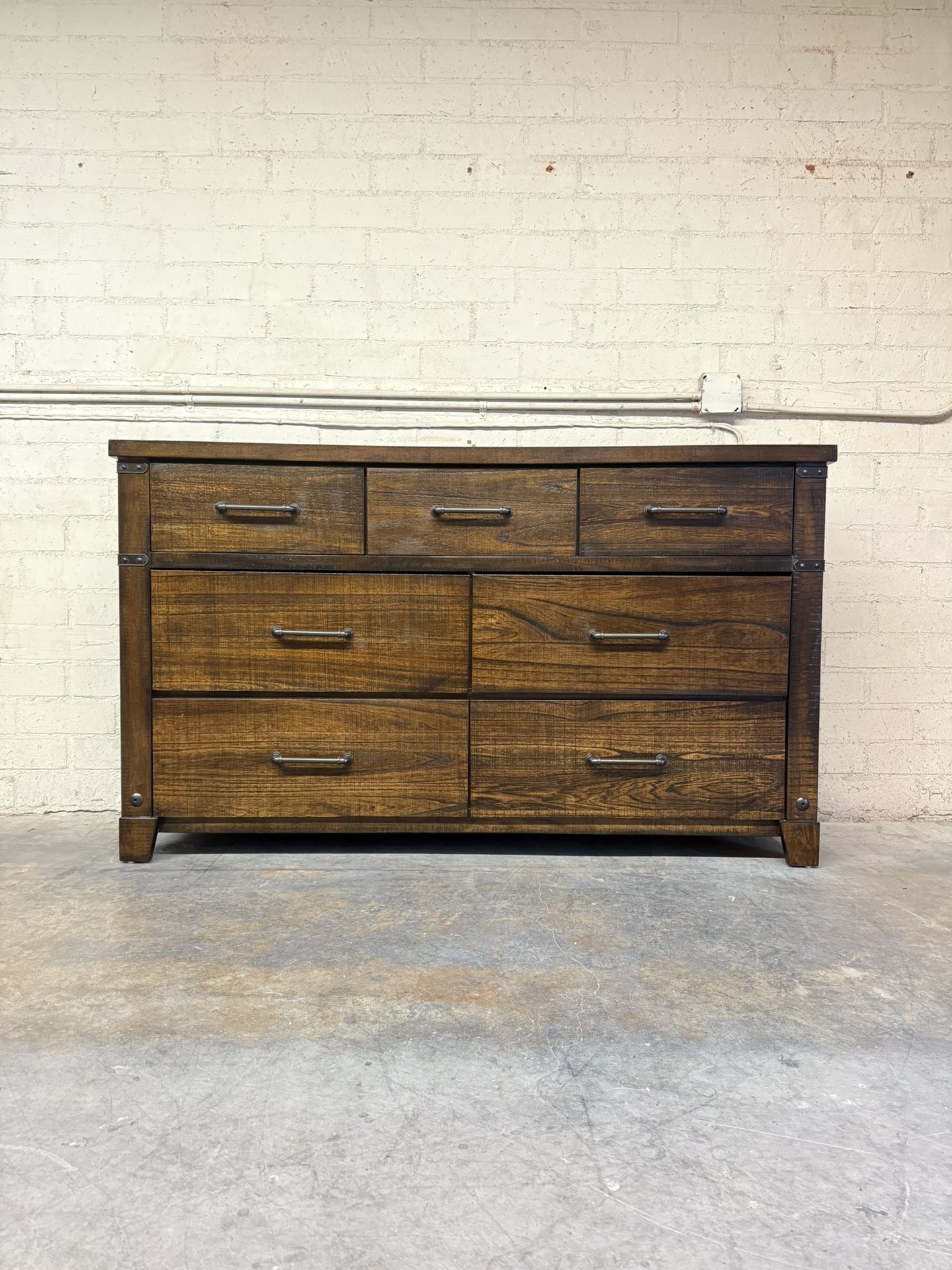 Delivery Is Available Like New Solid Wood Dresser With 7 Storage Drawers $450 Obo!