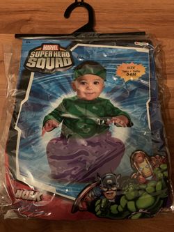 Baby Hulk Costume 0-6 Months