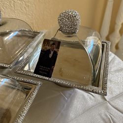 Set Of Tree Walk Down The Aisle In Style - David, Tutera Bling Cristal Glass; H9’’X8’’W. 