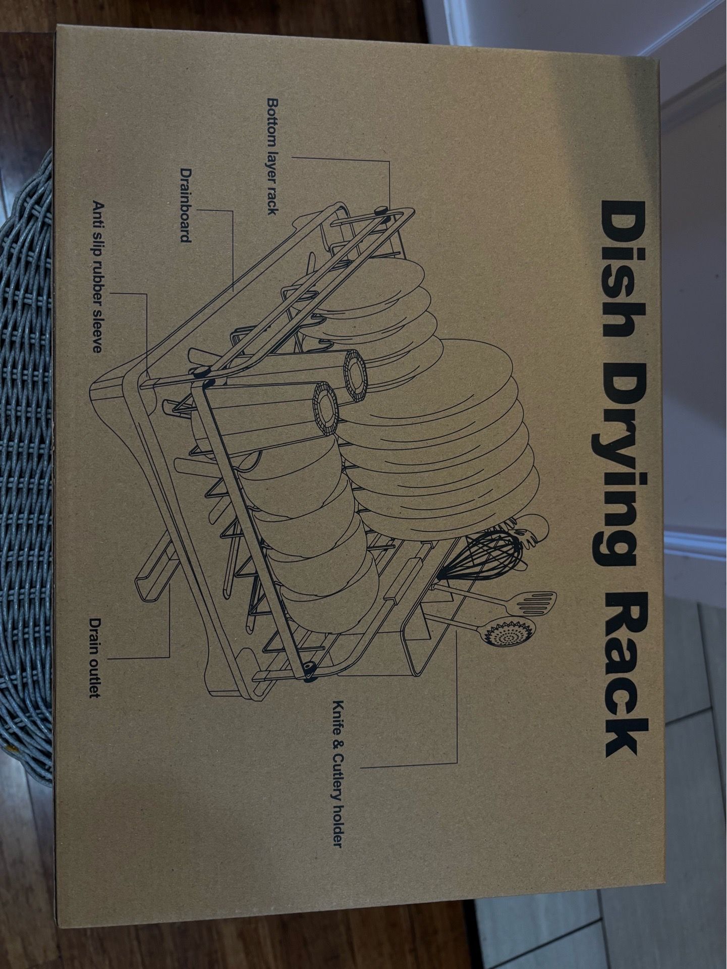Dish Drying Rack , black color