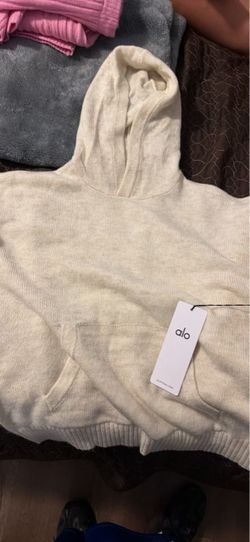 Alo Yoga Cream Knit Hoodie