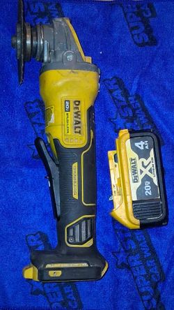 Dewalt dcg416 20v 5" Angle Grinder w/ 4ah Battery