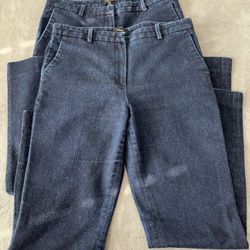 Theory Indigo trousers Blue Used Size 8