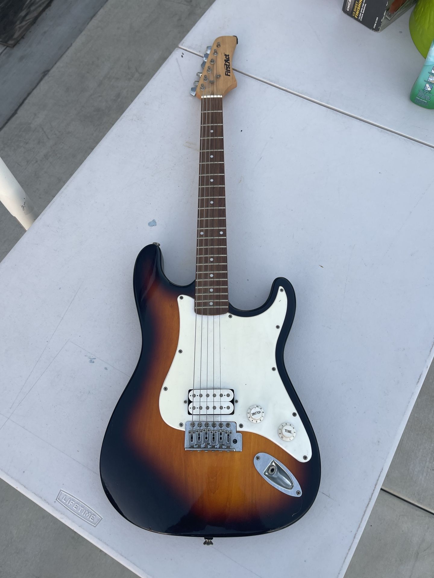 Electric Guitar Wall Hanger Or For Parts Or Perhaps Touching This One Up