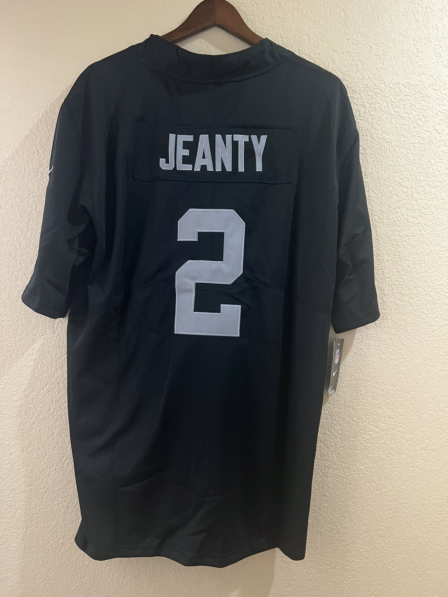 Ashton Jeanty Raiders New Black Jersey Size XL