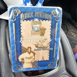 Jackie Robinson Metal Set Never Opened
