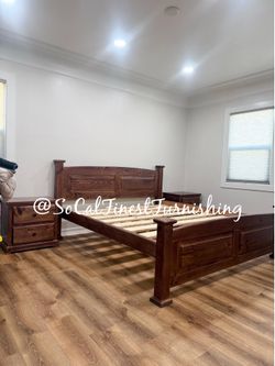 New King Bed Frame - No mattress