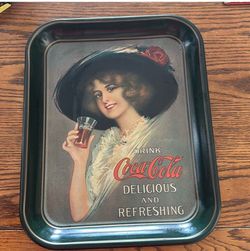 Lot of 3 Coca Cola trays Vintage