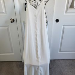 White" FLOWY "Dress