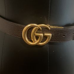 Authentic  Reversible Gucci Belt, Brown/Black 