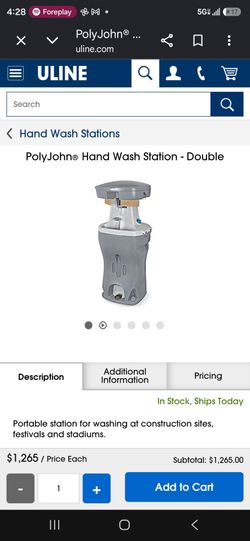 Double Hand Wash Station